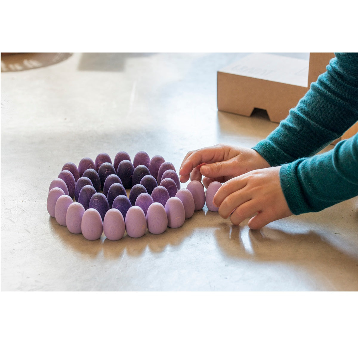 Grapat Wood Mandala Eggs (36 pcs)