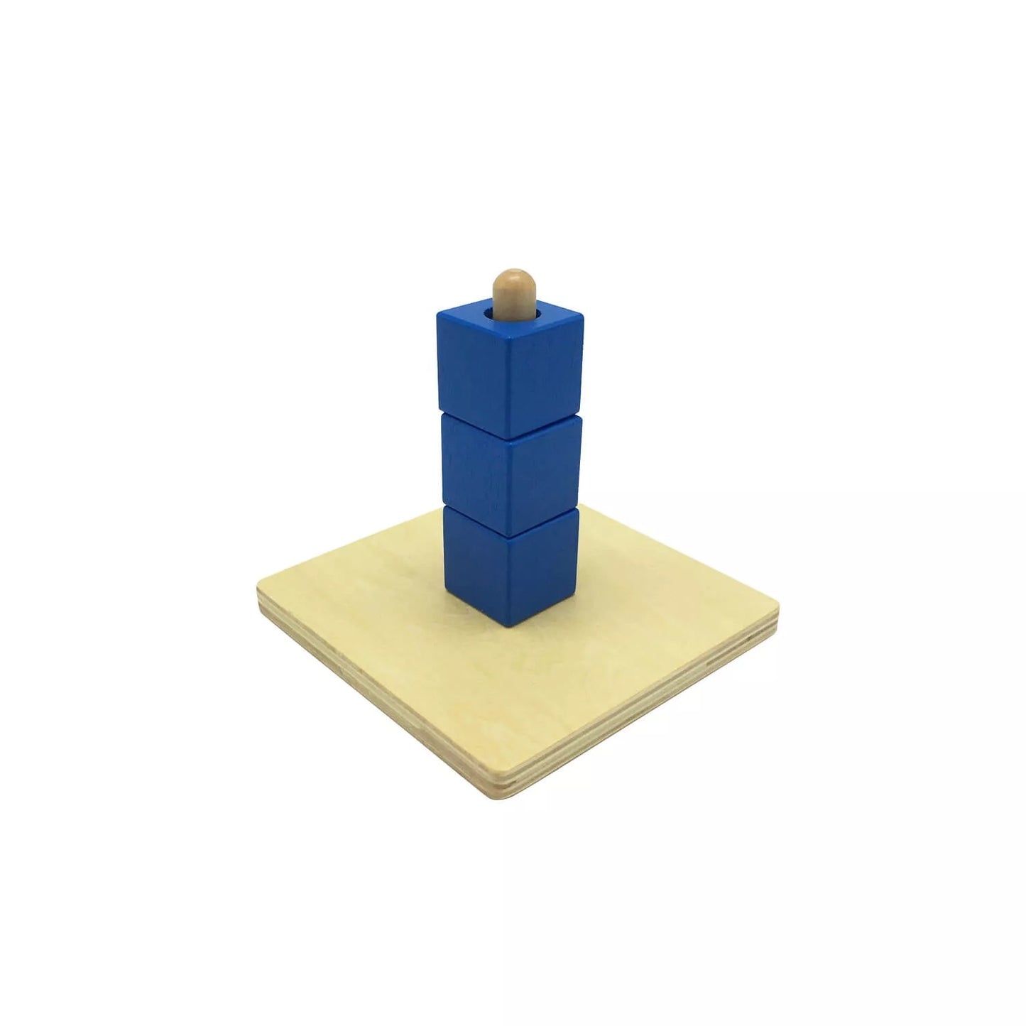 Cubes on a Vertical Dowel