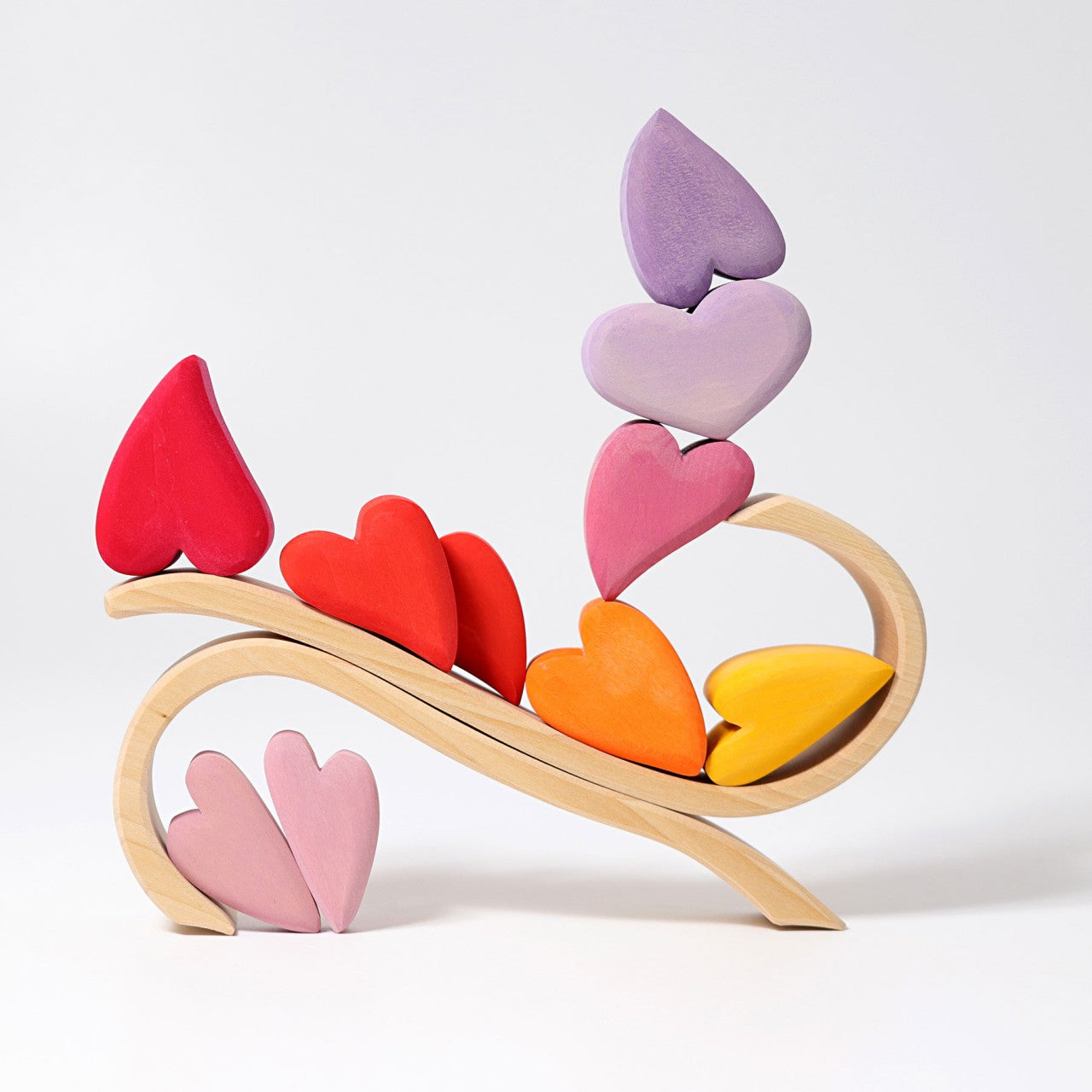 Grimm's Building Set - Red Hearts