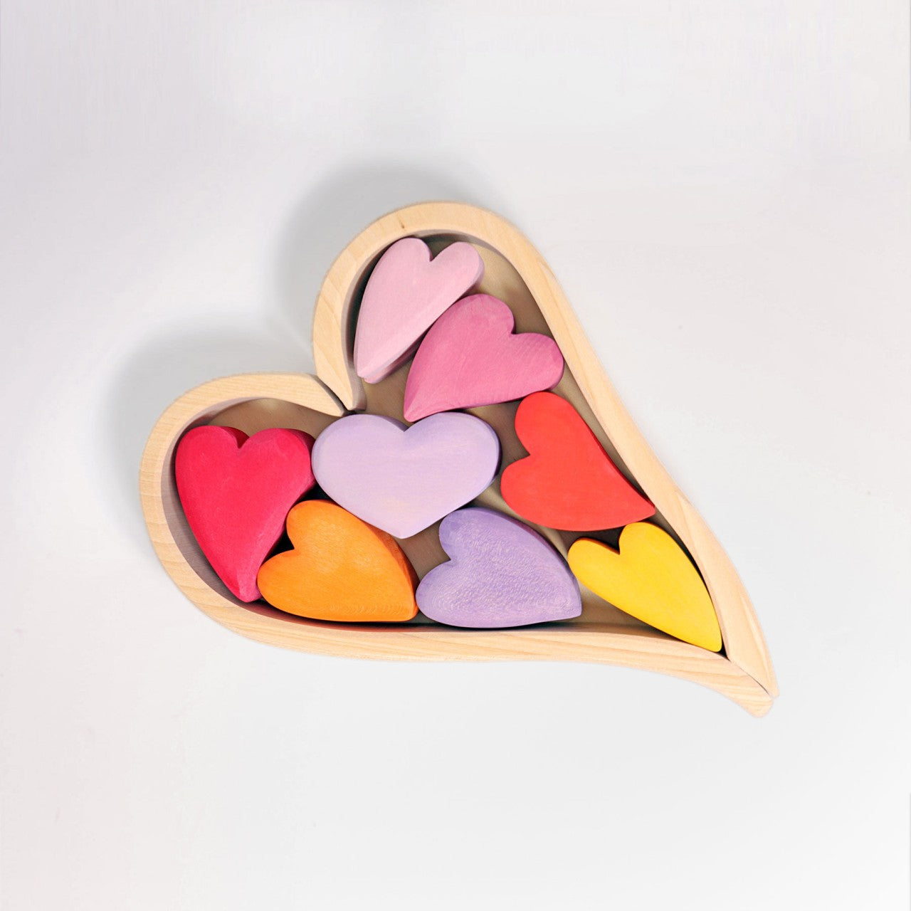 Grimm's Building Set - Red Hearts