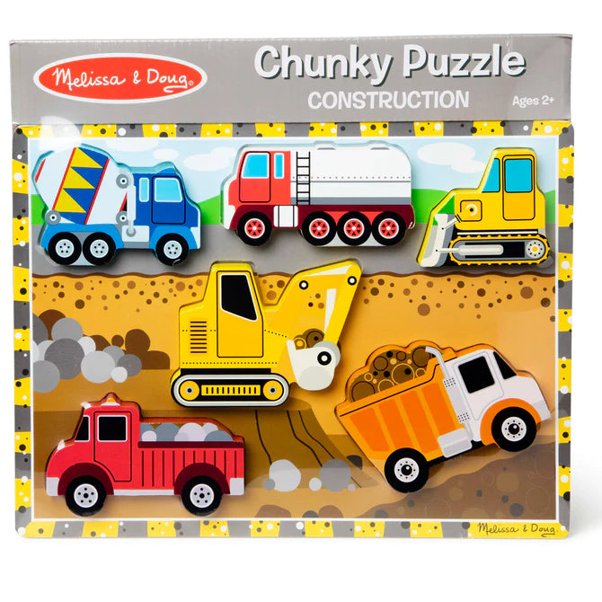 Melissa and Doug Construction Chunky Puzzle