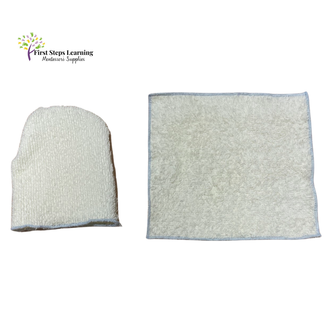 Light Yellow Mitt and Towel