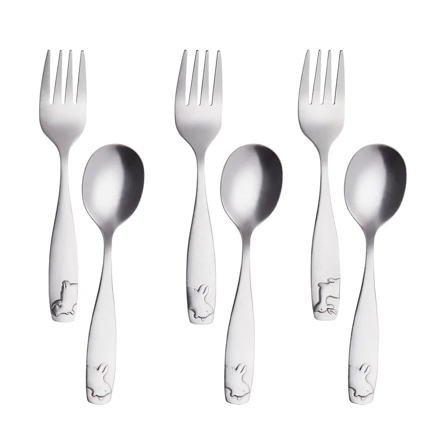 Child-Sized Fork and Spoon Set
