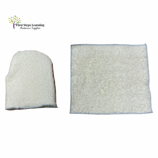 Light Yellow Mitt and Towel