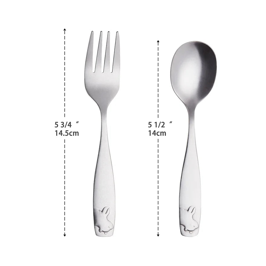 Child-Sized Fork and Spoon Set